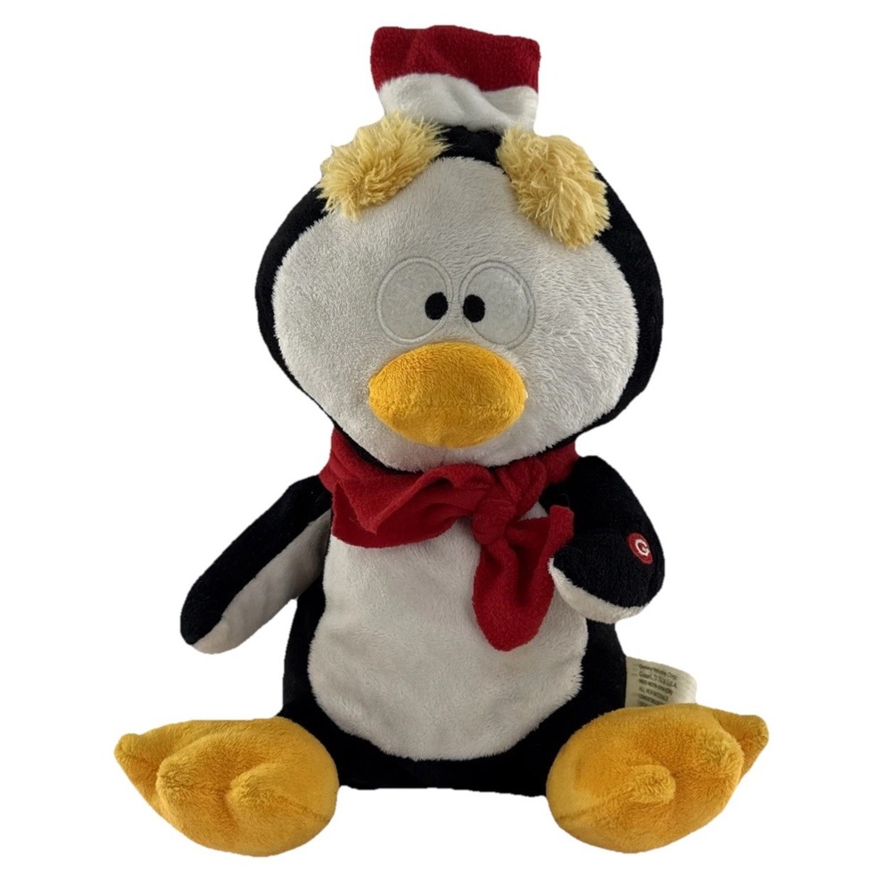 Gemmy Singing Dancing Animated Christmas Penguin "Tutti Fruity" Plush Tested